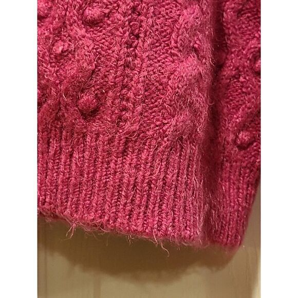 Free People | Every Cloud Pullover Sweater in Fuchsia Fizz, Preppy Coquette | L - Picture 11 of 13